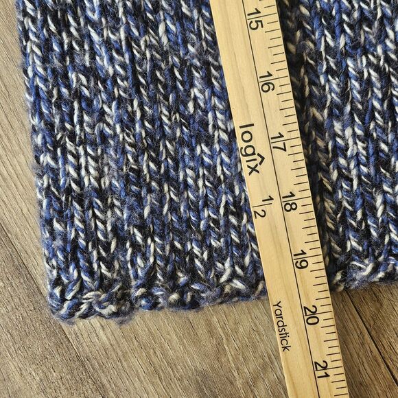 Vtg GAP Chunky Wool Turtleneck Sweater Women's Small Blue Heavyweight Knit Y2K - Picture 8 of 8